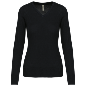 Ladies' V-Neck Jumper, miniatyr 3